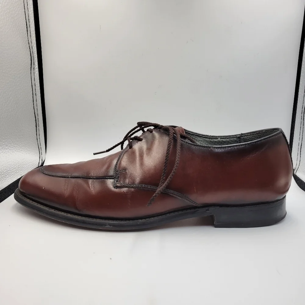 Weyenberg Mens Derby Oxfords Rich Brown Leather Sz 9